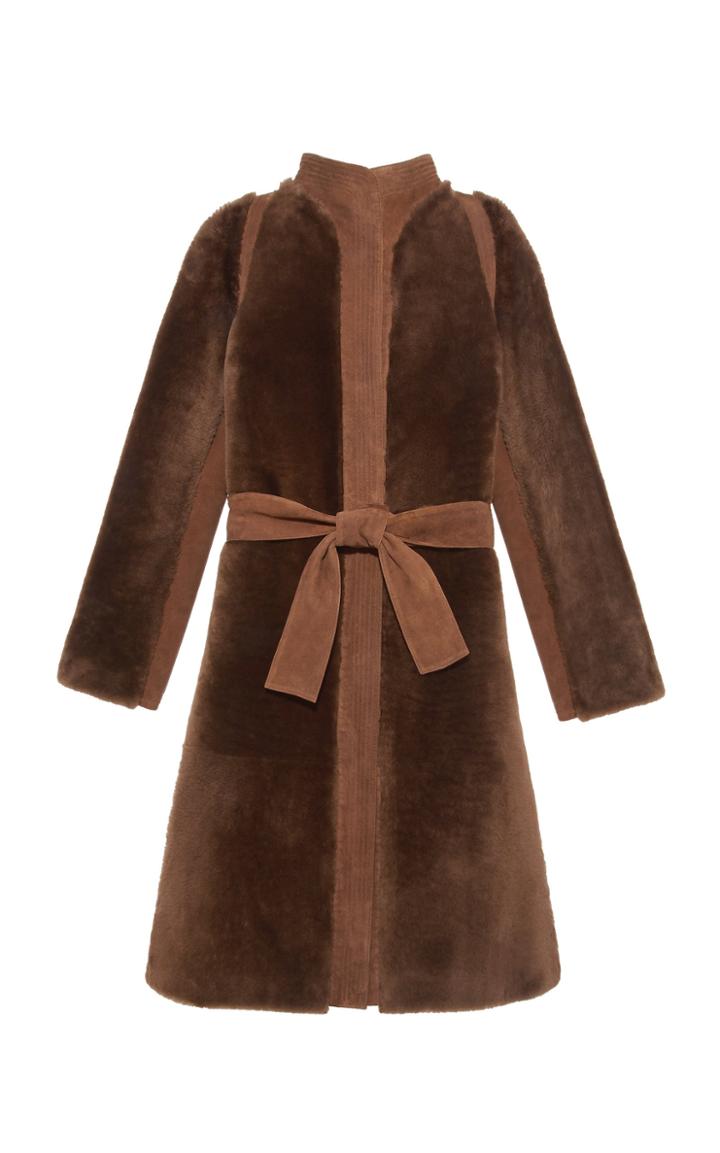 Moda Operandi Pologeorgis The Harbor Shearling Coat Size: Xs