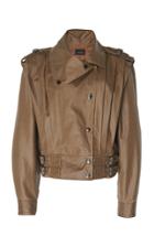 Isabel Marant Cashlin Leather Draped Collar Jacket