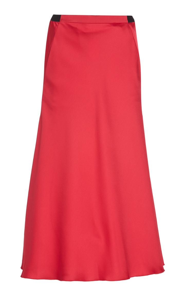 Christopher Esber Bias Satin Midi Skirt
