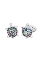 Jan Leslie Turtle Abalone Inlay Cufflinks