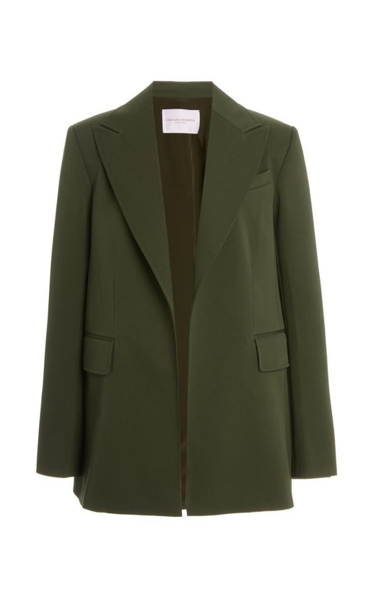 Moda Operandi Carolina Herrera Wool Single Breasted Blazer