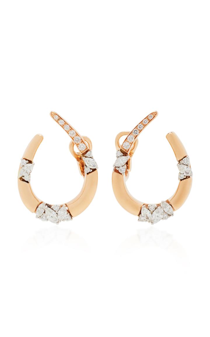 Yeprem Pink Strada Hoop Earrings