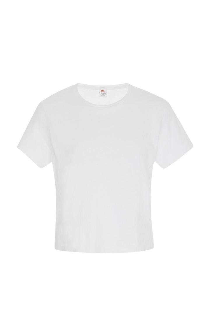 Re/done 1950s Boxy Cropped T-shirt