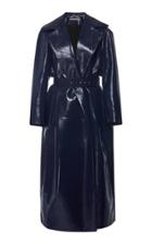 Emilia Wickstead Quincy Lurex Cropped Sleeve Trench Coat