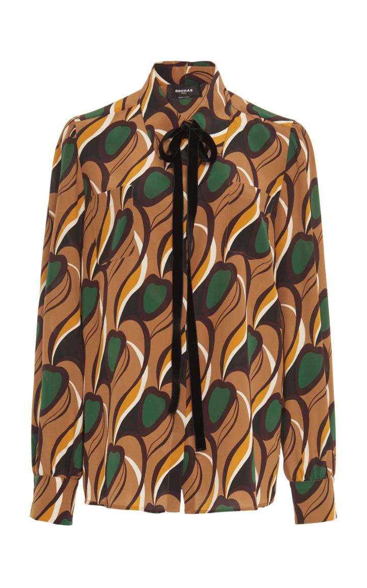 Rochas Neck Tie Blouse