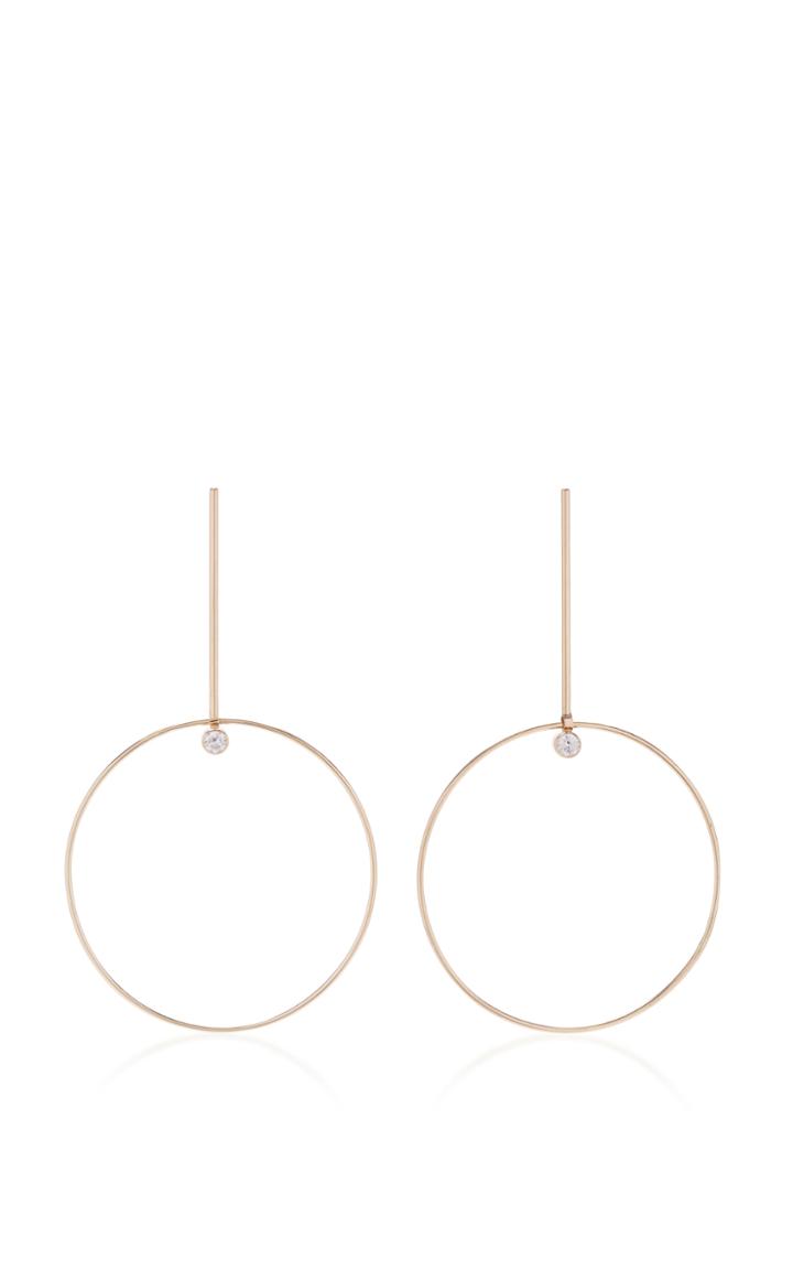 White/space Sezio 14k Gold Diamond Earrings