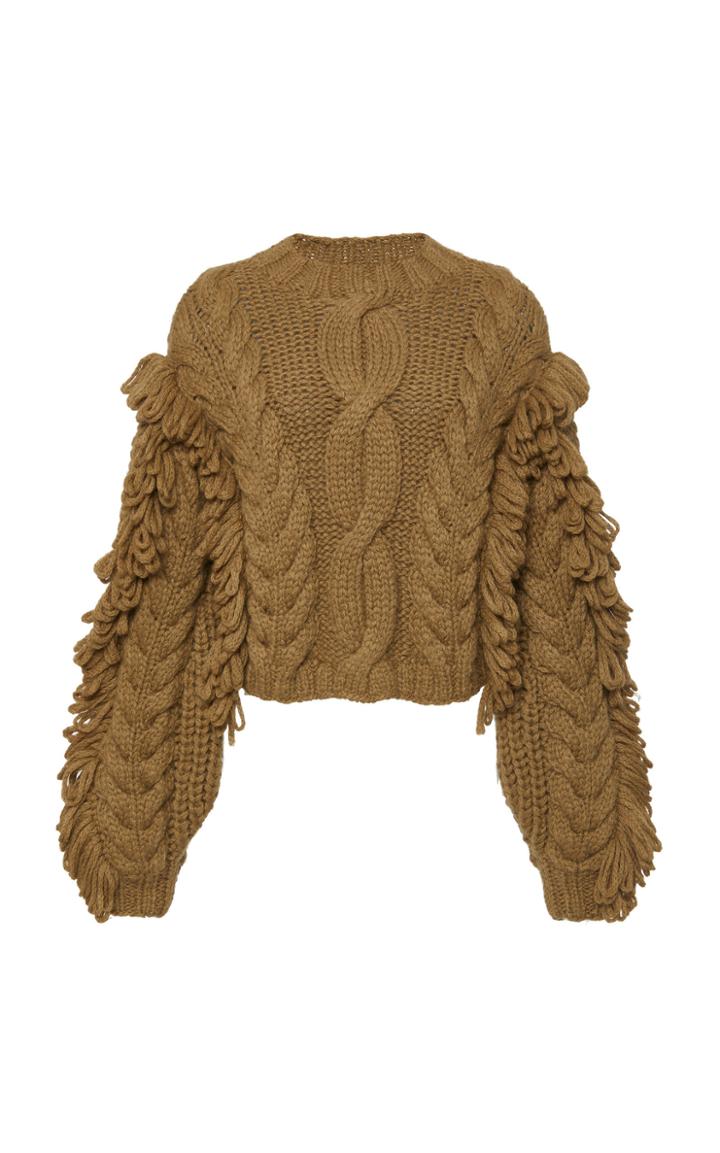 Ulla Johnson Yasmin Cable-knit Alpaca Sweater