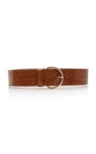 Maison Boinet Croc-effect Leather Corset Belt