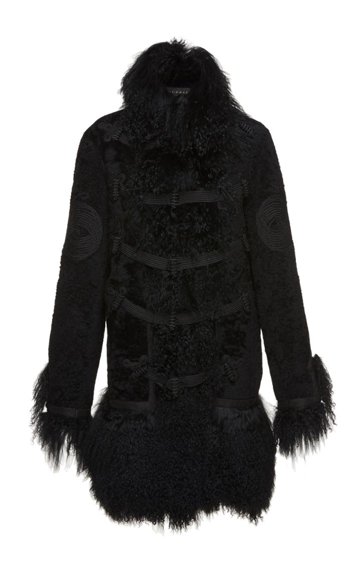 Dundas Shearling Long Coat