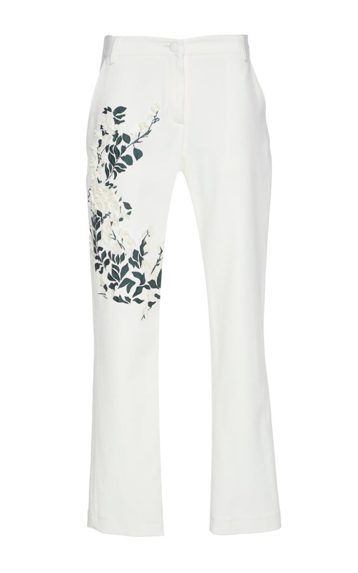 Giuseppe Di Morabito Floral Embroidered Trousers