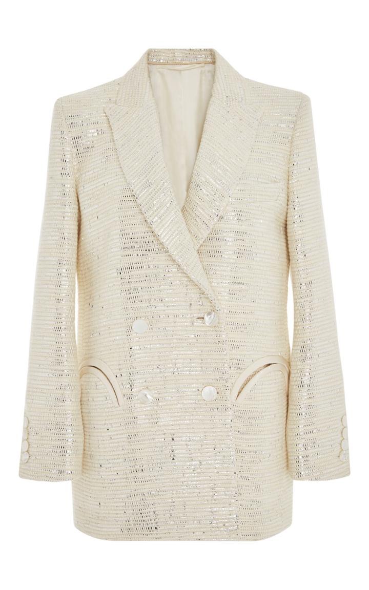 Blaz Milano Quick Star Metallic Double Breasted Blazer