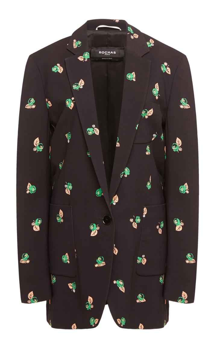 Rochas Onannini Floral Tailored Blazer