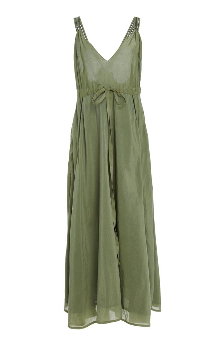 Kalita Jagger Silk And Cotton-blend Midi Dress