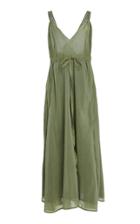 Kalita Jagger Silk And Cotton-blend Midi Dress