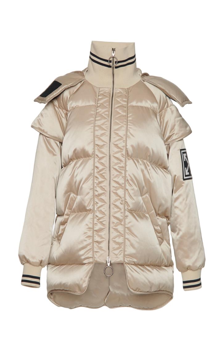 Off-white C/o Virgil Abloh Technical High-neck Puffer Coat