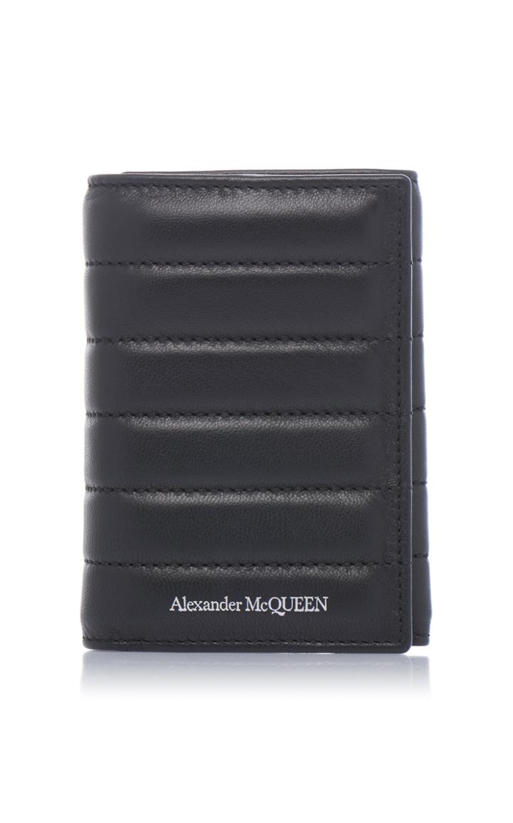 Alexander Mcqueen Quilted Leather Trifold Wallet