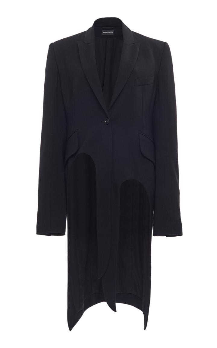 Moda Operandi Ann Demeulemeester Cutout Twill Blazer Size: 34