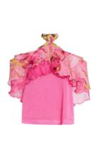 Roopa Tiered Ruffle Halter Blouse