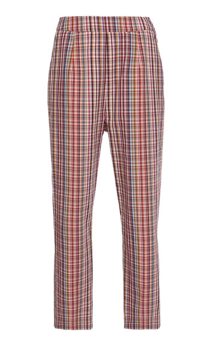 Isa Arfen Multicheck Classic Trousers