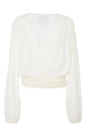 Awaveawake Two Tie Silk Blend Blouse