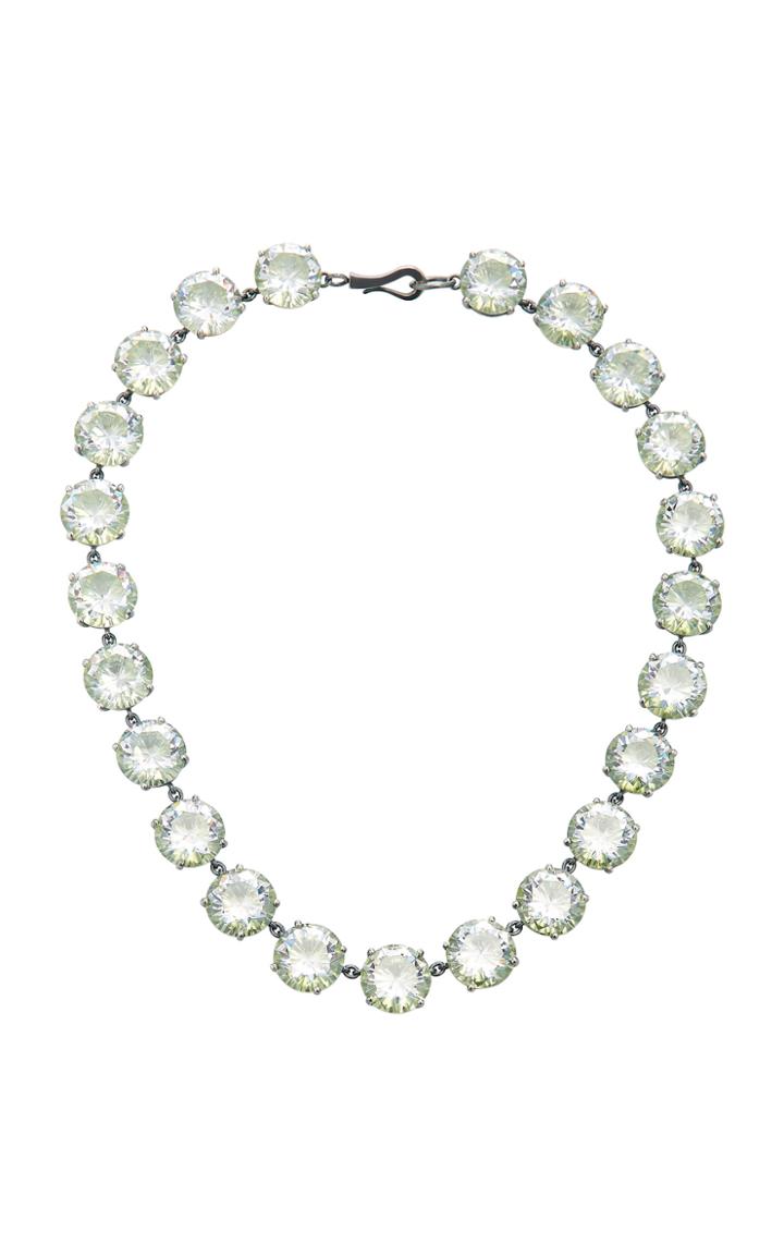 Bottega Veneta Cluster Cubic Zirconium Necklace