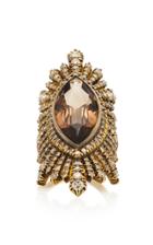 Sylva & Cie 18k Gold Quartz And Diamond Ring