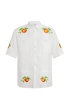 Casablanca Embroidered Cotton Organdy Shirt