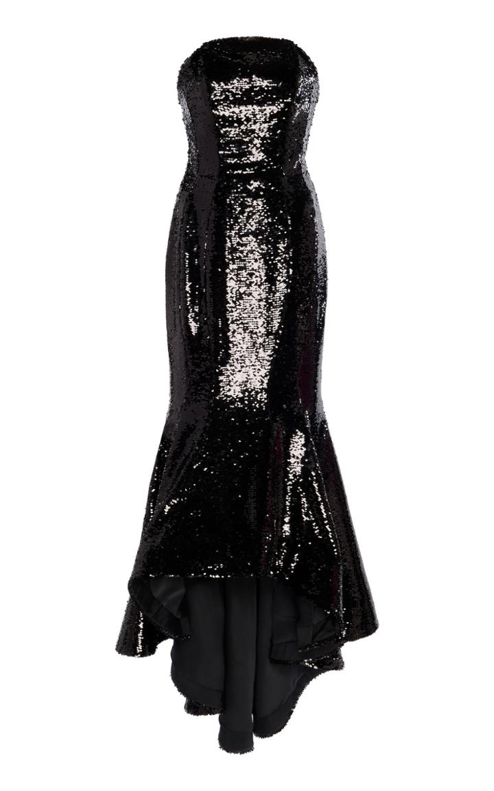 Moda Operandi Alexandre Vauthier Asymmetric Sequined Gown Size: 34