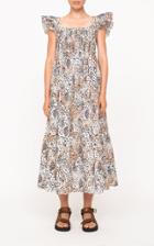 Moda Operandi Sea Lana Animal-printed Cotton Dress