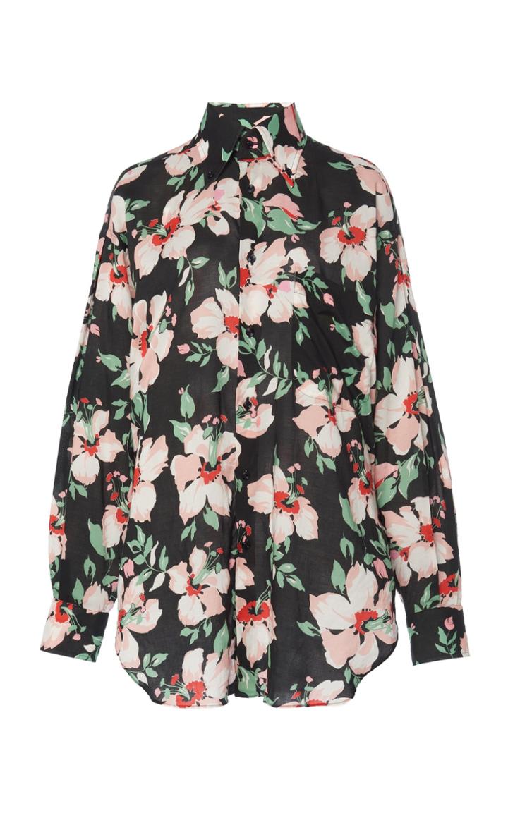 Moda Operandi Tom Ford Oversized Floral Voile Shirt
