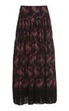 Moda Operandi Paco Rabanne Pleated Crepe Midi Skirt