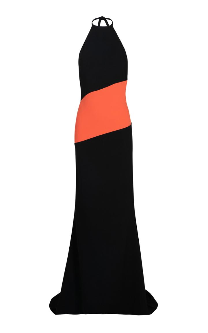 Lama Jouni High Neck And Open Back Dress