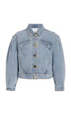 Moda Operandi Acler Florence Puff-sleeve Washed Denim Jacket
