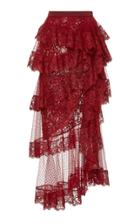Elie Saab Asymmetric Lace Skirt