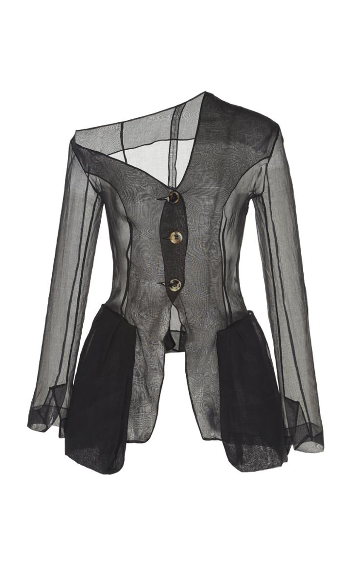 Moda Operandi A.w.a.k.e. Mode Asymetric Button-accented Jacket Size: 36