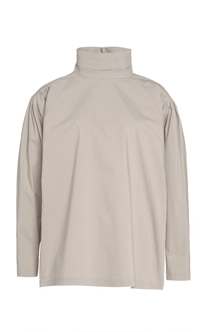 Moda Operandi Piece Of White Miley High-neck Poplin Shirt