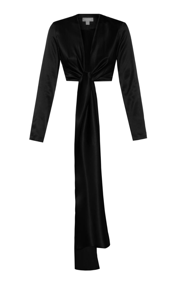 Moda Operandi Matriel Silk Satin Wrap Top