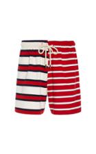 Monse Striped Jersey Mid-length Shorts