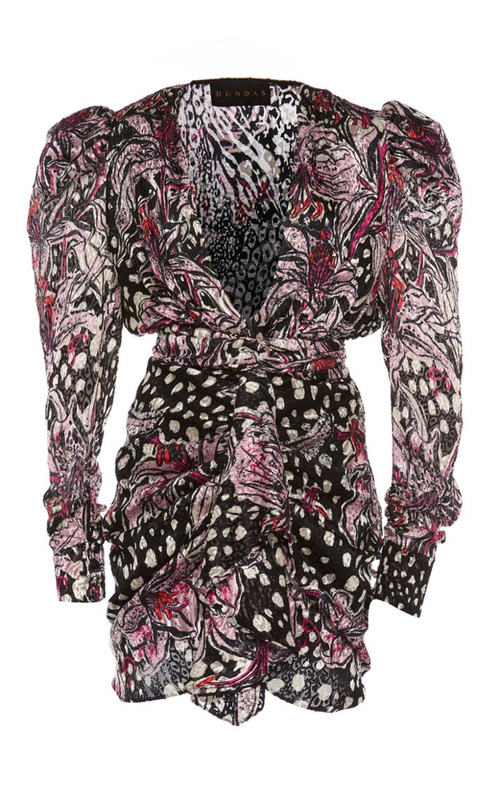 Dundas Lilly Devore Mini Dress