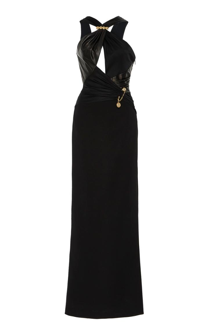 Versace Cutout Embroidered Maxi Dress