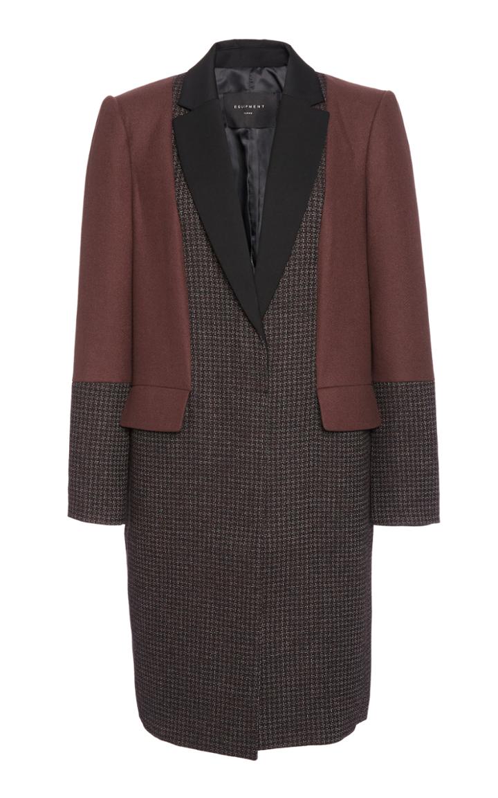 Equipment Blocked Arostide Wool-blend Jacket