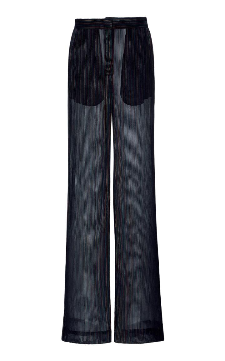 Moda Operandi Rahul Mishra Striped Voile Wide-leg Pants Size: 36