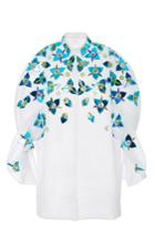 Delpozo Embellished Coat With Frills