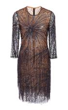 Naeem Khan Bead-embellished Tulle Mini Dress