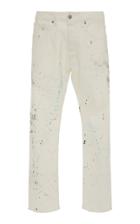 Lost Daze Painted Distressed Straight Leg Jeans