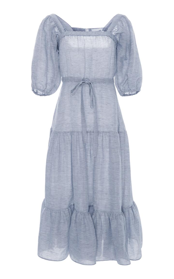 Co Tiered Short Sleeve Dress