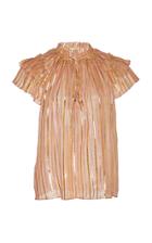 Ulla Johnson Kosta Silk Tinsel Top