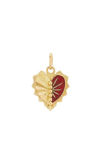 Foundrae Mini Heart Love Token 18k Gold Pendant