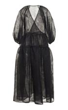 Moda Operandi Cecilie Bahnsen Larkin Pleated Silk-blend Dress