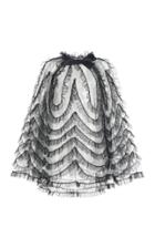 Moda Operandi Giambattista Valli Frilled Tulle Mini Cape